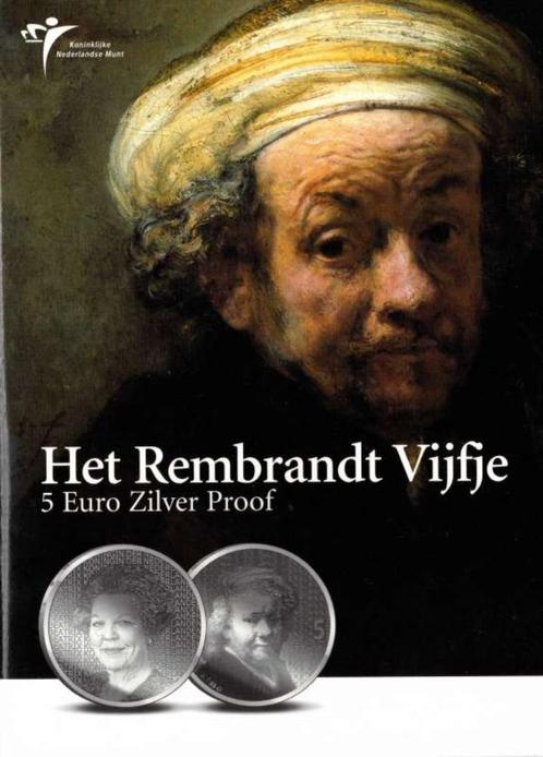 Nederland 5 euro 2006 Rembrandt Proof in blister, Postzegels en Munten, Munten | Nederland, Setje, Euro's, Koningin Beatrix, Zilver
