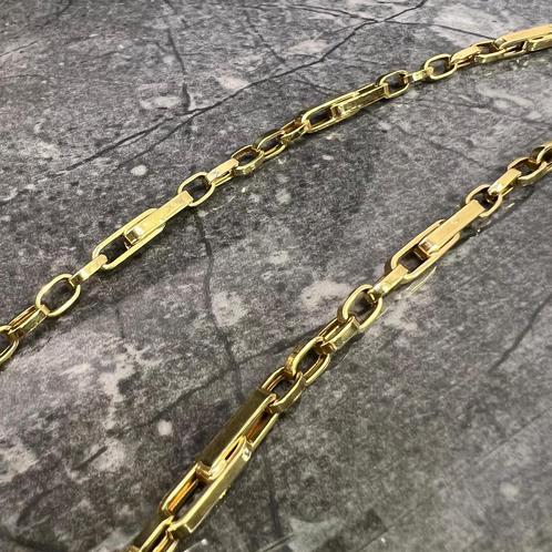 Prachtige 14 karaats gouden monte carlo ketting, Sieraden, Tassen en Uiterlijk, Kettingen, Nieuw, Goud, Ophalen of Verzenden