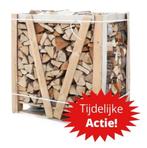 Gedroogd Berkenmix haardhout 1m3 Grote partij, Tuin en Terras, Haardhout, Minder dan 3 m³, Ophalen of Verzenden, Berkenhout, Blokken