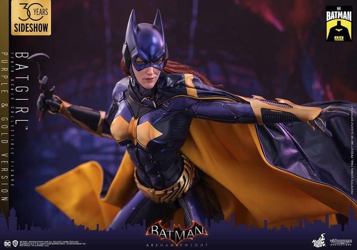 Hot Toys VGM65 Batman Arkham Knight Batgirl Purple and Gold, Verzamelen, Film en Tv, Nieuw, Film, Actiefiguur of Pop, Ophalen of Verzenden