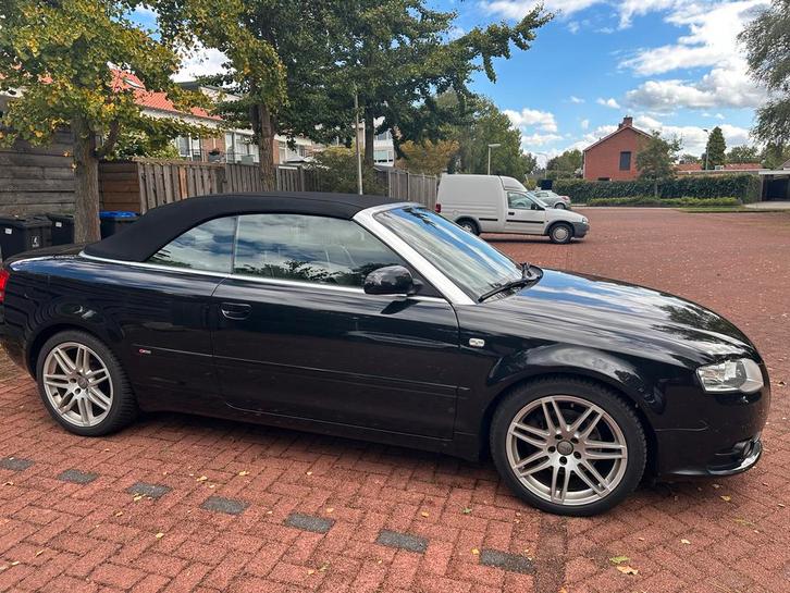 Audi A4 1.8 120KW Cabrio 2009 Zwart, Auto's, Audi, Particulier, A4, Airbags, Bluetooth, Boordcomputer, Centrale vergrendeling