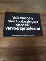 VW biedt oplossingen Passat / Golf / LT / Transporter 1980, Verzenden, Zo goed als nieuw, Volkswagen