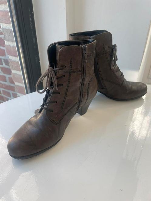 Gabor leren enkellaarsje maat 4,5 - 37,5, Kleding | Dames, Schoenen, Zo goed als nieuw, Zwart, Ophalen of Verzenden