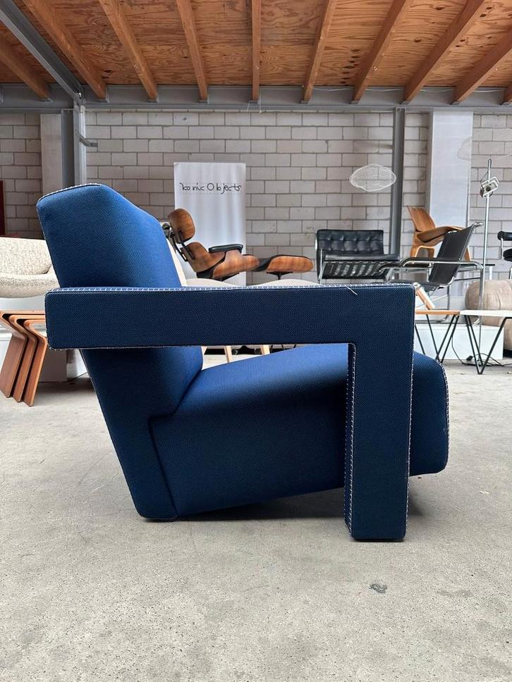 Cassina Utrecht fauteuil by Gerrit Rietveld, Huis en Inrichting, Fauteuils, Gebruikt, Stof, 50 tot 75 cm, 75 tot 100 cm, Ophalen