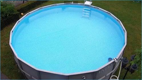 Intex zwembad Ø 549 x 132 cm zandfilterpomp zout elektrolyse, Tuin en Terras, Zwembaden, Gebruikt, Opzetzwembad, 120 cm of meer