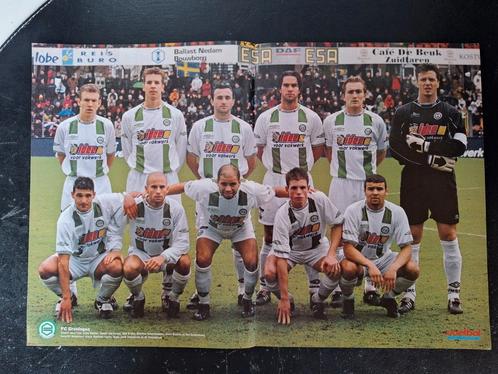 Oude poster FC Groningen met o.a. Robben [1], Verzamelen, Sportartikelen en Voetbal, Zo goed als nieuw, Poster, Plaatje of Sticker
