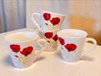 Espressokopjes klaproos, Huis en Inrichting, Keuken | Servies, Ophalen of Verzenden, Zo goed als nieuw, Overige stijlen, Kop(pen) en/of Schotel(s)