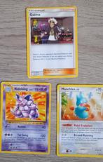 Pokémon Kaarten: Guzma, Nidoking, Munchlax - Set van 3, Hobby en Vrije tijd, Verzamelkaartspellen | Pokémon, Ophalen, Zo goed als nieuw