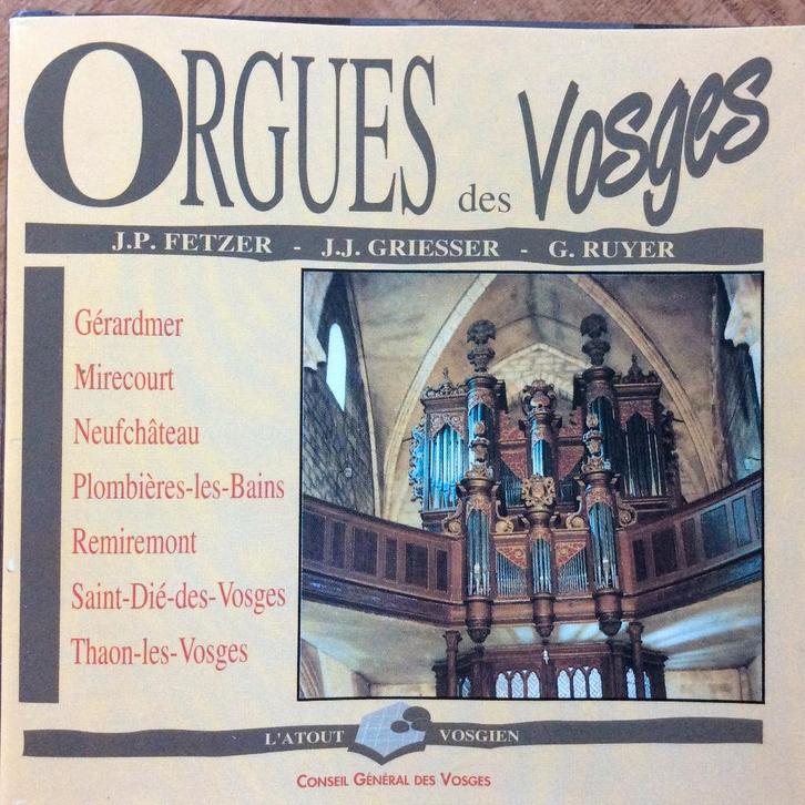 Orgel 2 cd, Orgels in de Vogezen., Cd's en Dvd's, Cd's | Klassiek, Zo goed als nieuw, Overige typen, Romantiek, Ophalen of Verzenden