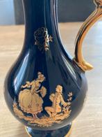 Blauw kannetje met gouden decoratie Limoges, Ophalen of Verzenden