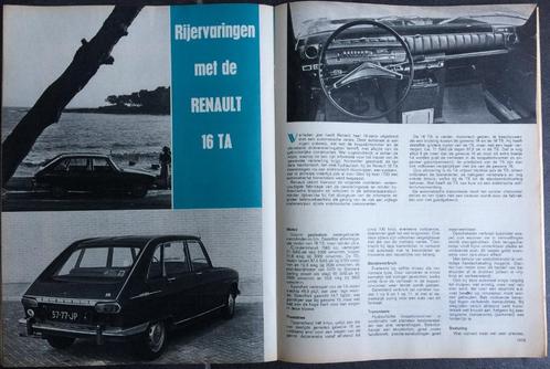 Renault 16 testen in Autokampioen ea, Boeken, Auto's | Folders en Tijdschriften, Gelezen, Renault, Ophalen of Verzenden