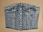 Spijkerstof strapless bandeau top mt S, Blauw, New Yorker, Ophalen of Verzenden, Zo goed als nieuw