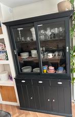 Zwarte buffetkast, Huis en Inrichting, Kasten | Buffetkasten, Ophalen, 100 tot 150 cm, Zo goed als nieuw, 150 tot 200 cm