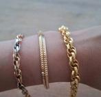 14 karaat gouden armband jasseron schakel, Ophalen of Verzenden, Zo goed als nieuw, Goud, Goud