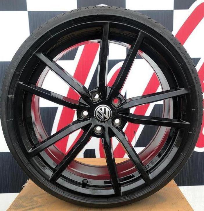 19'' VW velgen R20 Pretoria 5x112 Golf 6 7 + A-merk banden, Auto-onderdelen, Banden en Velgen, Banden en Velgen, Zomerbanden, 19 inch