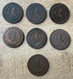 complete serie 2,5 cent / halve stuiver Willem III, Ophalen, Koning Willem III, Overige waardes, Setje