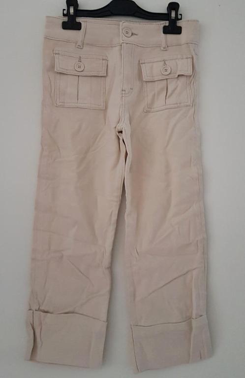 *SALE* Beige broek maat 146 *NIEUW* (0732), Kinderen en Baby's, Kinderkleding | Maat 146, Nieuw, Meisje, Broek, Ophalen of Verzenden