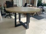 Super mooie eettafel eikenlook!, Huis en Inrichting, Tafels | Eettafels, Ophalen, 100 tot 150 cm, Rond, Zo goed als nieuw