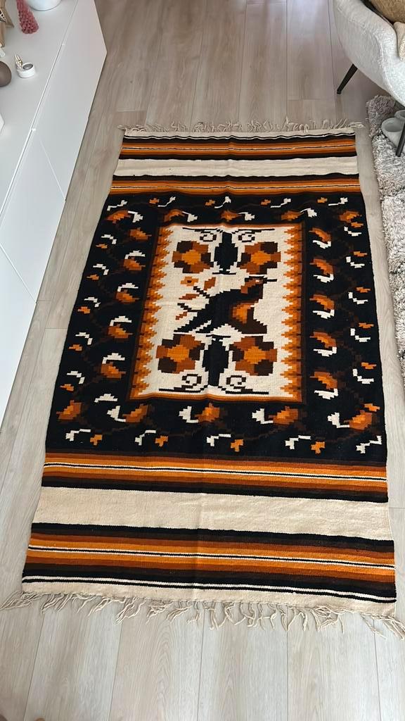 Wandkleed / vloerkleed uit Peru VINTAGE, Huis en Inrichting, Stoffering | Tapijten en Kleden, Gebruikt, 200 cm of meer, Rechthoekig