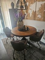 Eetkamerstoelen set  liver merk   mxsofa, Huis en Inrichting, Ophalen, Zo goed als nieuw, Overige kleuren, Vier