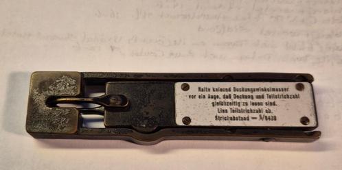 WO II Deckungswinkelmesser. Duits instrument uit 1933., Antiek en Kunst, Antiek | Gereedschap en Instrumenten, Ophalen of Verzenden
