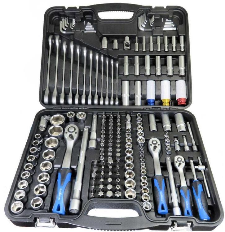 Dop- sleutel set 176dlg. Pro  Nieuw, Auto diversen, Autogereedschap, Nieuw, Ophalen of Verzenden