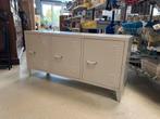 Metalen locker kast met 3 deuren, Ophalen, Gebruikt, 150 tot 200 cm, Minder dan 100 cm