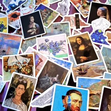 50 esthetische kunstzinnige creative stickers beschikbaar voor biedingen