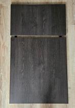 Ikea Vangsta tafelblad, zwart/ bruin 80/120x70 cm, Huis en Inrichting, Ophalen, 100 tot 150 cm, 50 tot 100 cm, Zo goed als nieuw