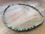 Nieuwe zelfgemaakte ketting met boomagaat kralen kubusvorm, Sieraden, Tassen en Uiterlijk, Kettingen, Nieuw, Ophalen of Verzenden