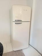 Roomwitte SMEG koelkast met vriesvak - groot!, Gebruikt, 200 liter of meer, 60 cm of meer, Met vriesvak