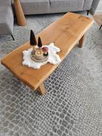 Eikenhouten boomstamblad salontafel, Huis en Inrichting, Tafels | Salontafels, Ophalen, 50 tot 75 cm, 50 tot 100 cm, Zo goed als nieuw