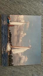 Leuk Foto schilderij.   Jachthaven Nijkerk.  Veluwe meer., Ophalen, Voor 1940, Zo goed als nieuw