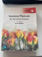 Statistiek Sociale Wetenschappen - Agresti, Ophalen of Verzenden, Gelezen, Overige niveaus, Overige vakken