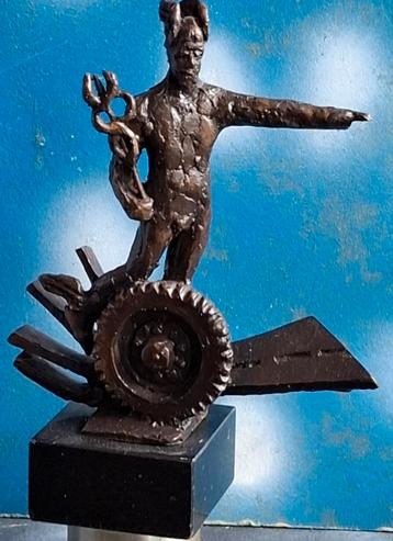 Jaap Hartman/Myron. Sculptuur.  Brons.  Sign. 19.5 cm. beschikbaar voor biedingen