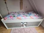 1 persoons bed, Kinderen en Baby's, Kinderkamer | Bedden, Ophalen, 85 tot 100 cm, Gebruikt, Matras