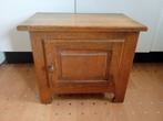Vintage Solid Oak Side Cabinet, Gebruikt, Eikenhout, Minder dan 50 cm, Ophalen of Verzenden