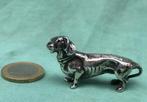 Zilveren miniatuur teckel, Antiek en Kunst, Antiek | Goud en Zilver, Ophalen of Verzenden, Zilver