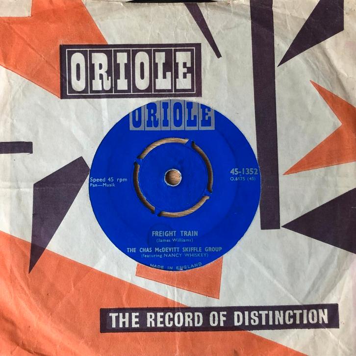 1957    Chas McDevitt Skiffle Group          Freight Train , Cd's en Dvd's, Vinyl Singles, Zo goed als nieuw, Single, Pop, 7 inch