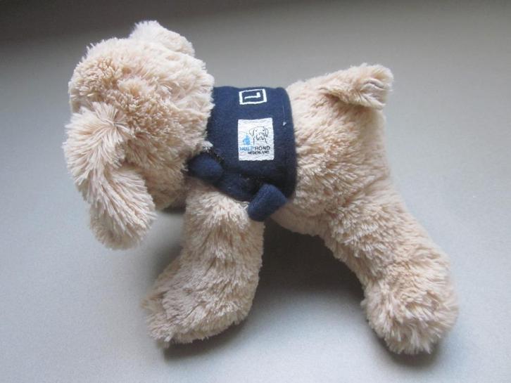 Sligro Food Group Hulphond Flip lichtbruin pluche hond pup, Kinderen en Baby's, Speelgoed | Knuffels en Pluche, Nieuw, Hond, Ophalen of Verzenden