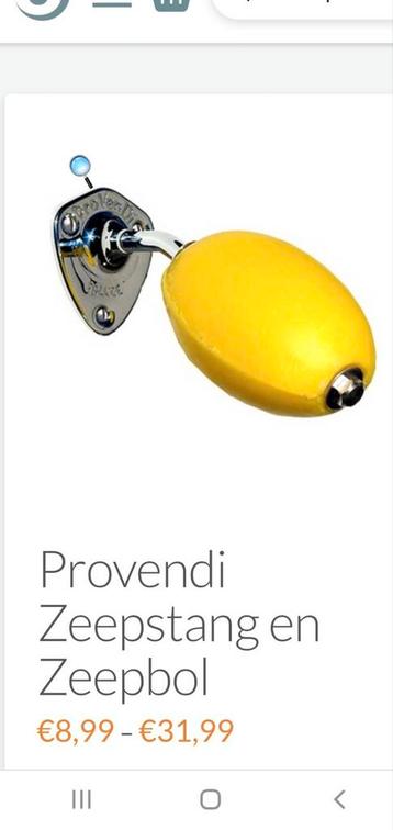 Cadeau idee!! Provendi Zeepstang & Zeepbol - Nieuw! beschikbaar voor biedingen