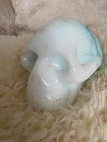 Grote Hemimorfiet schedel engelen kristal healing skull