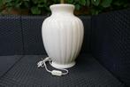 Grote witte stenen vaaslamp -  Velsen Keramiek, Ophalen, Zo goed als nieuw, Klassiek, 50 tot 75 cm