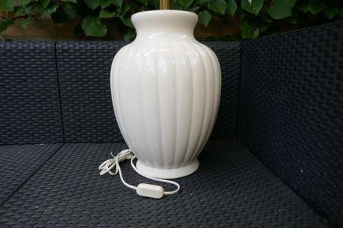 Grote witte stenen Design Lamp -  Velsen Keramiek, Huis en Inrichting, Lampen | Tafellampen, Zo goed als nieuw, 50 tot 75 cm, Ophalen