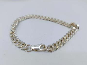 Zilveren herenarmband, 925, 20,5 cm beschikbaar voor biedingen