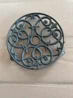 Blauwe brocante onderzetter, Antiek en Kunst, Ophalen of Verzenden