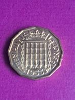 1953 Engeland 3 pence Elizabeth II, Proof, Verzenden, Overige landen, Losse munt