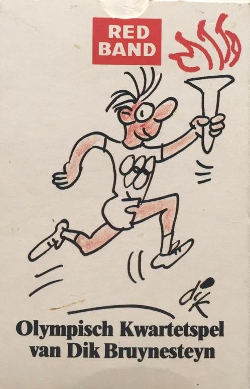 OLYMPISCH Kwartet = Dik Bruynesteyn, Verzamelen, Speelkaarten, Jokers en Kwartetten, Zo goed als nieuw, Kwartet(ten), Ophalen of Verzenden