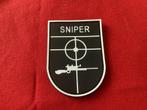 Badge van de Sniper met velro, Verzamelen, Militaria | Algemeen, Ophalen of Verzenden, Landmacht, Nederland, Embleem of Badge