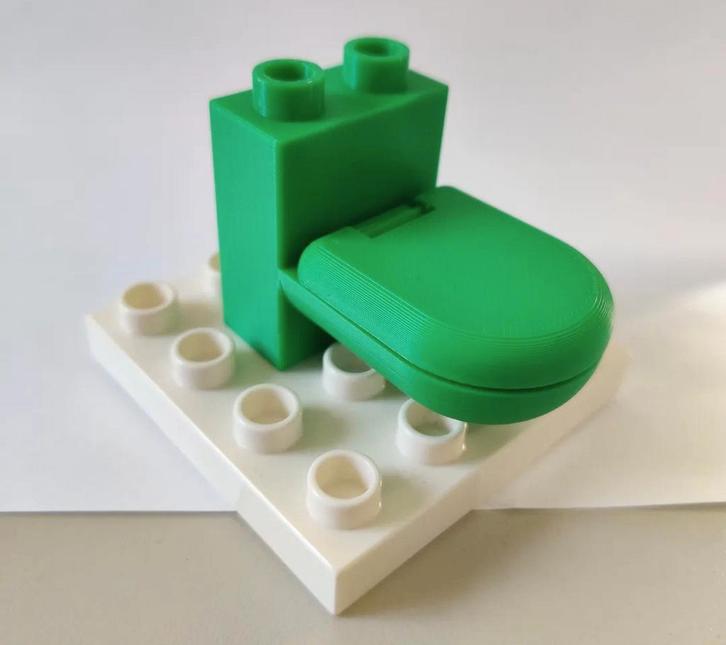 NIEUW!! 3D-Geprinte wc's voor duplo, Kinderen en Baby's, Speelgoed | Duplo en Lego, Nieuw, Duplo, Ophalen